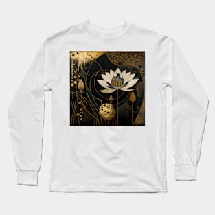 flower and gold Long Sleeve T-Shirt